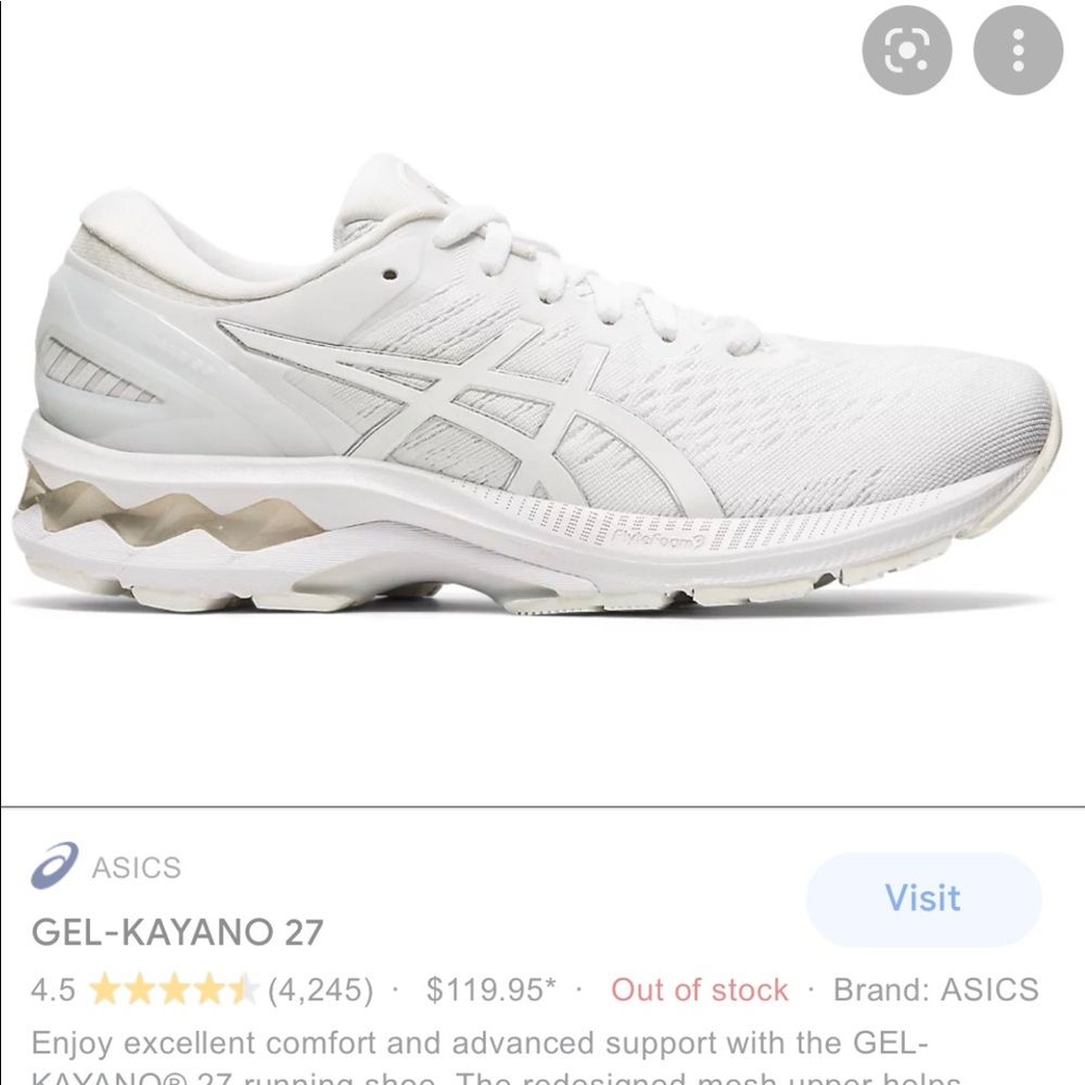 ASICS Gel Kayano 27 All White